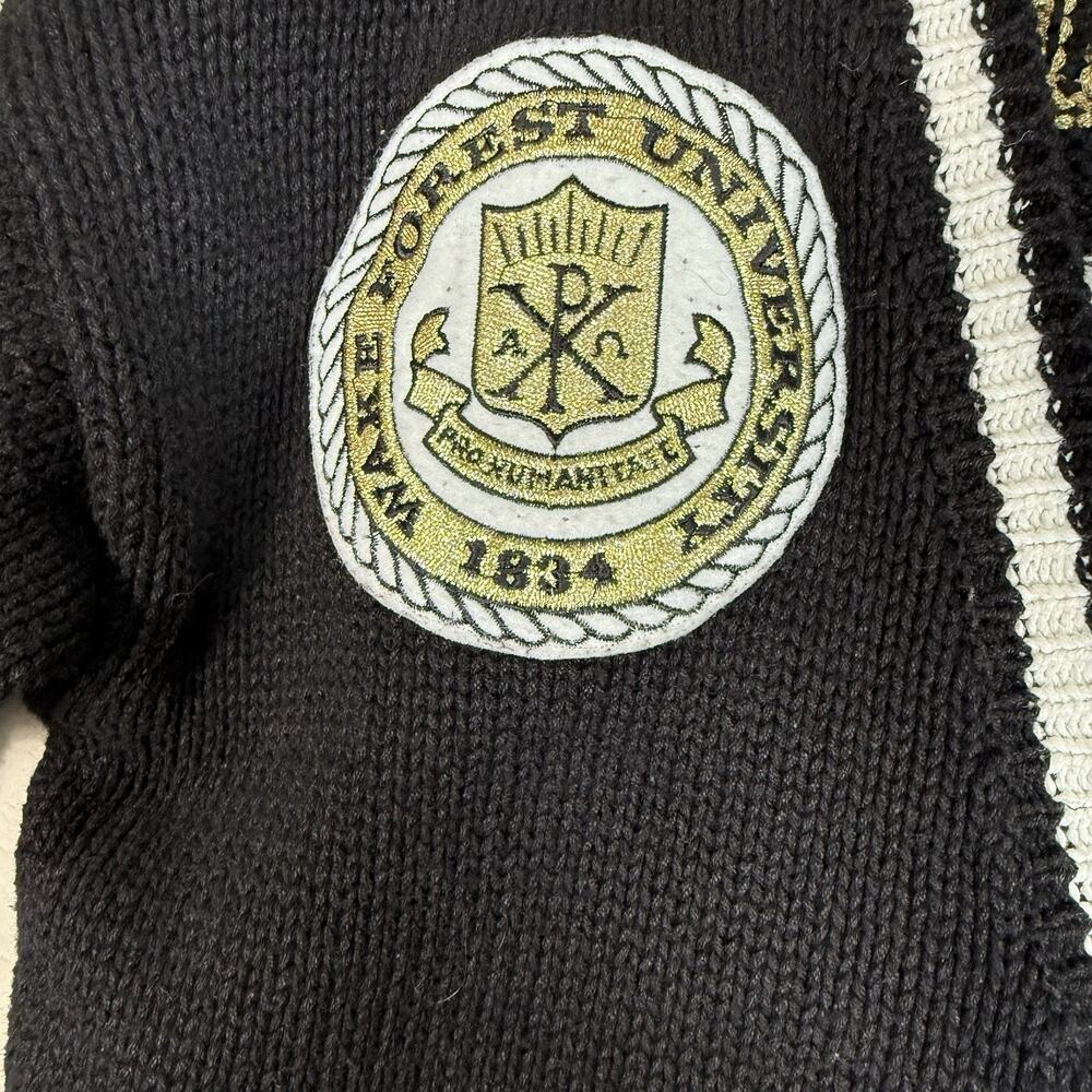 VTG Wake Forest Demon Deacons Belle Pointe Knit Cardigan Sweater Adult Size S - Picture 3 of 7